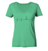 Herzschlag Windsurfer - Ladies Organic V-Neck Shirt