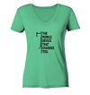 The Mobile Device That Charges You - Ladies Organic V-Neck Shirt