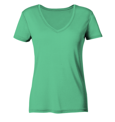 Ich bin dann mal in den Bergen - Ladies Organic V-Neck Shirt