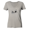 Radanhänger Pandabär - Ladies Organic V-Neck Shirt