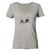 Radanhänger Pandabär - Ladies Organic V-Neck Shirt