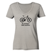0% Emission 100% Emotion - Ladies Organic V-Neck Shirt