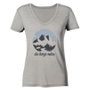 Die Berge Rufen - Ladies Organic V-Neck Shirt - Sale