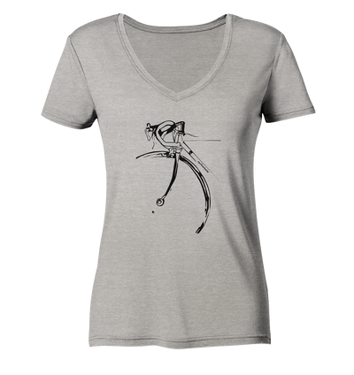 Cyclomaniac - Ladies Organic V-Neck Shirt