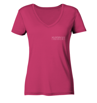 Mountainlover - Ladies Organic V-Neck Shirt
