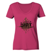 A Little Dirt Never Hurt - Ladies Organic V-Neck Shirt