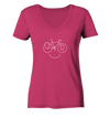 Just Smile - Trekking Fahrrad - Ladies Organic V-Neck Shirt