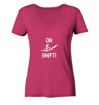 Oh Shift! - Ladies Organic V-Neck Shirt