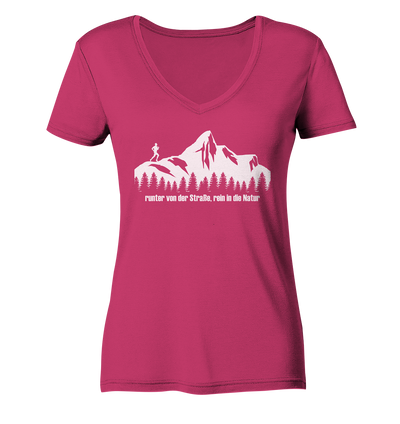 Trailrunning - Ladies Organic V-Neck Shirt