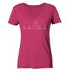 Herzschlag Läufer - Ladies Organic V-Neck Shirt