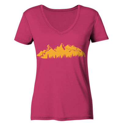 Mountainbike - Ladies Organic V-Neck Shirt