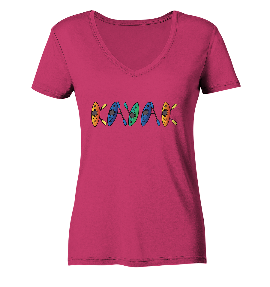 Kayak - Ladies Organic V-Neck Shirt
