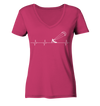 Herzschlag Kitesurfen - Ladies Organic V-Neck Shirt