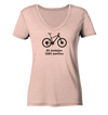 0% Emission 100% Emotion - Ladies Organic V-Neck Shirt