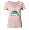 Snowboard - Ladies Organic V-Neck Shirt