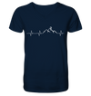 Herzschlag Snowboarden - Mens Organic V-Neck Shirt