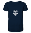Herz Fahrradkette - Mens Organic V-Neck Shirt