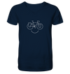 Just Smile - Trekking Fahrrad - Mens Organic V-Neck Shirt