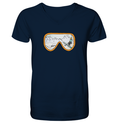 Skibrille - Mens Organic V-Neck Shirt