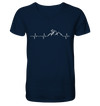 Herzschlag Mountainbike - Mens Organic V-Neck Shirt