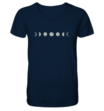 Mondphasen - Mens Organic V-Neck Shirt