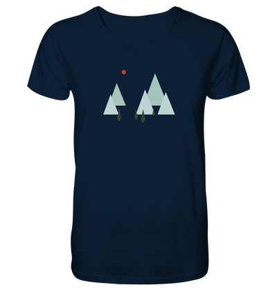 Winterlandschaft - Mens Organic V-Neck Shirt