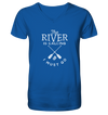 The River is Calling - Mens Organic V-Neck Shirt
