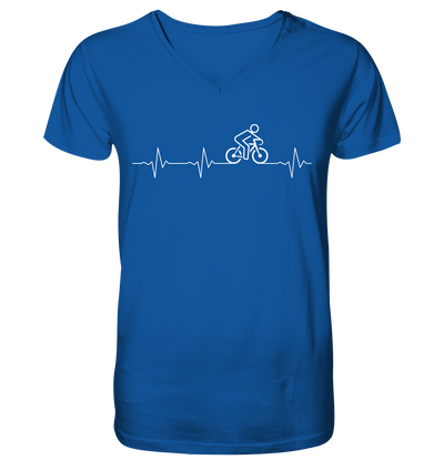 Herzschlag Rennrad - Mens Organic V-Neck Shirt