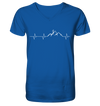 Herzschlag Trail Running - Mens Organic V-Neck Shirt