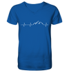 Herzschlag Berge - Mens Organic V-Neck Shirt