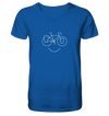 Just Smile - Trekking Fahrrad - Mens Organic V-Neck Shirt