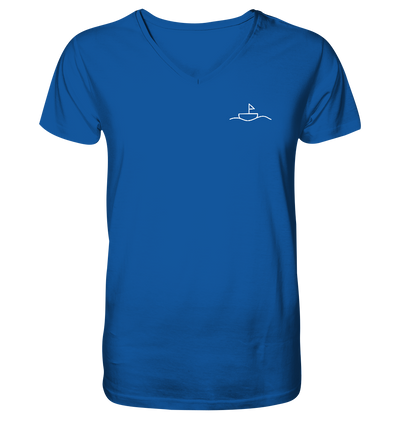 Segelboot - Mens Organic V-Neck Shirt