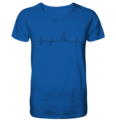 Herzschlag Windsurfer - Mens Organic V-Neck Shirt