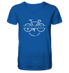 Ride More Worry Less - Mens Organic V-Neck Shirt
