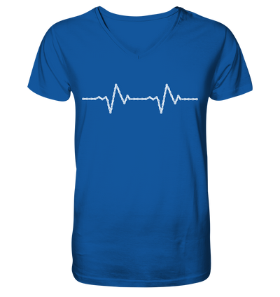 Herzschlag Fahrradkette - Mens Organic V-Neck Shirt