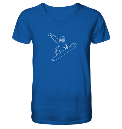 Jump! Snowboard - Mens Organic V-Neck Shirt