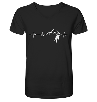 Herzschlag Klettern - Mens Organic V-Neck Shirt