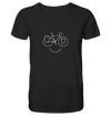 Just Smile - Trekking Fahrrad - Mens Organic V-Neck Shirt