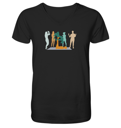 Acroyoga Team - Mens Organic V-Neck Shirt