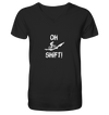 Oh Shift! - Mens Organic V-Neck Shirt