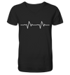 Herzschlag Fahrradkette - Mens Organic V-Neck Shirt