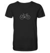 Trekking Bike - Mens Organic V-Neck Shirt