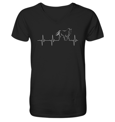 Herzschlag Pferd - Mens Organic V-Neck Shirt