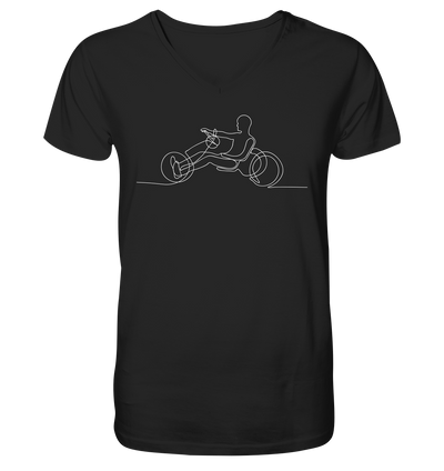 Handbike - Mens Organic V-Neck Shirt