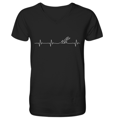 Herzschlag Köpfler - Mens Organic V-Neck Shirt