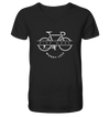 Ride More Worry Less - Mens Organic V-Neck Shirt