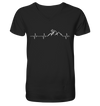 Herzschlag Mountainbike - Mens Organic V-Neck Shirt