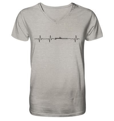 Herzschlag Rudern - Mens Organic V-Neck Shirt