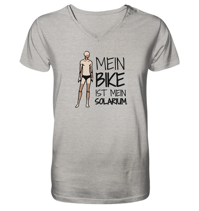 Mein Bike ist mein Solarium - Mens Organic V-Neck Shirt