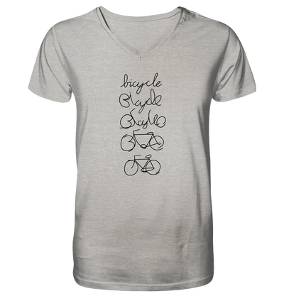 Bicycle - Mens Organic V-Neck Shirt